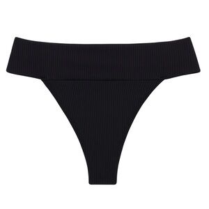 Montce Black Rib Tamarindo Bikini Bottom size Medium